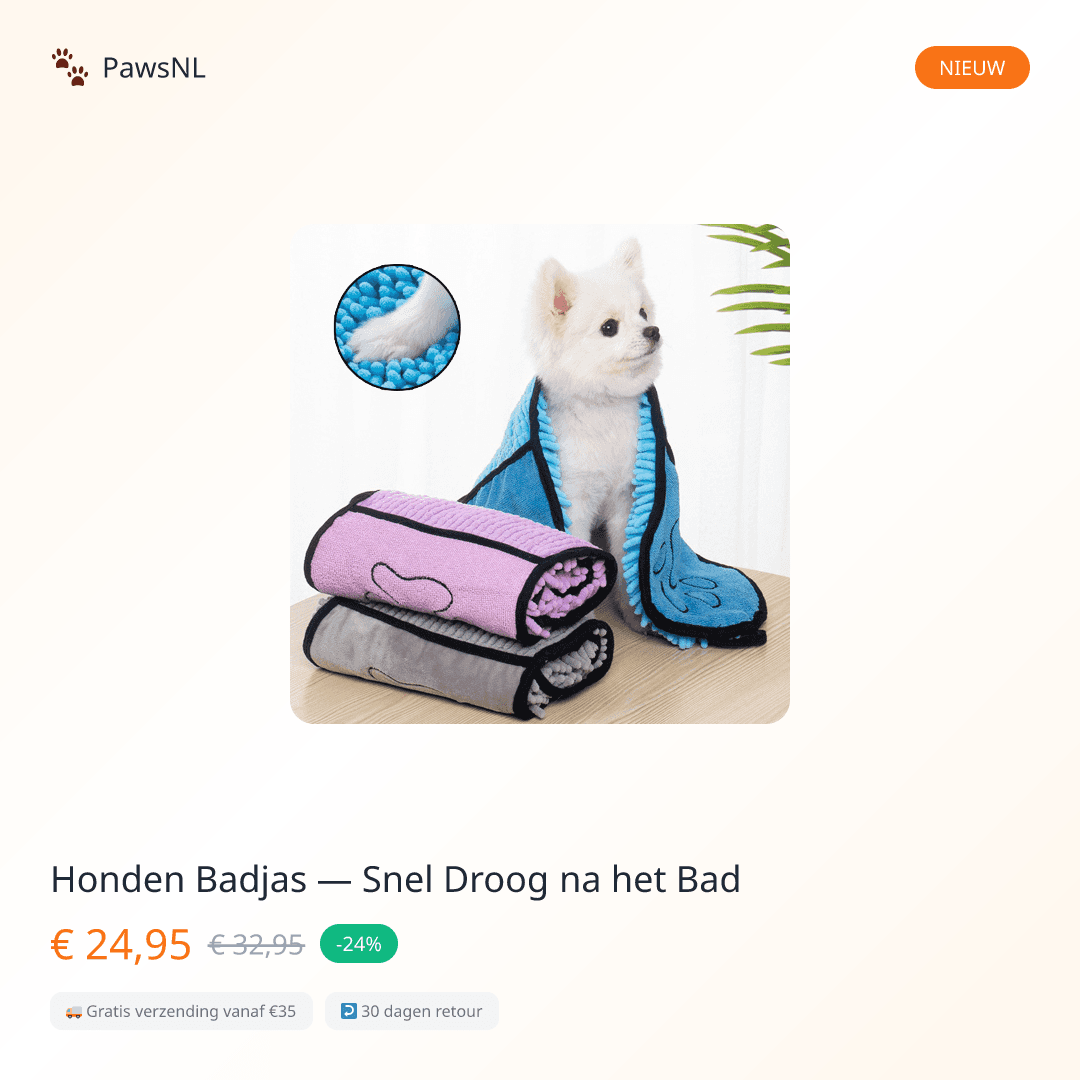 Dog Bathrobe — Quick-Dry After Bath Time